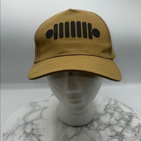 JEEP Khaki and Brown Grill Hat-NWOT - Picture 1 of 6